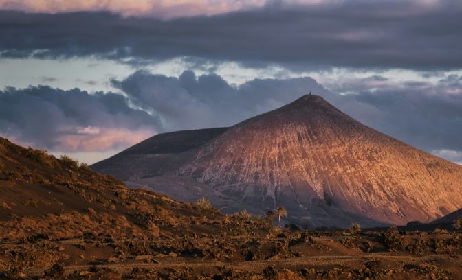 Natuur en gebergte op Lanzarote
